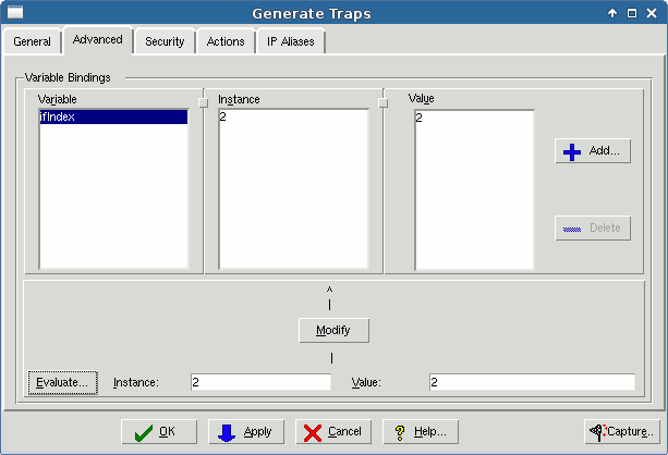 Generate Traps Advanced tab